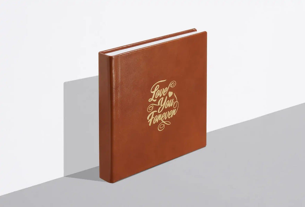 Custom Pet Memorial Photo Album -THE MEMORY PULSE: TIMELESS GRAIN