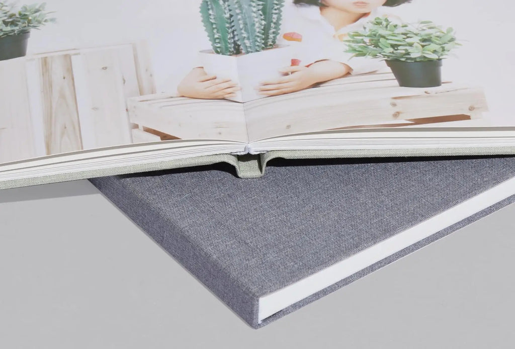 RoycePet® Custom Pet Memorial Photo Album - Premium Linen & Leather, NFC Enabled Video Keepsake